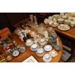 A quantity of various glass, china and teaware to