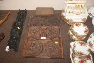 A collection of three late 19th Century carved ext