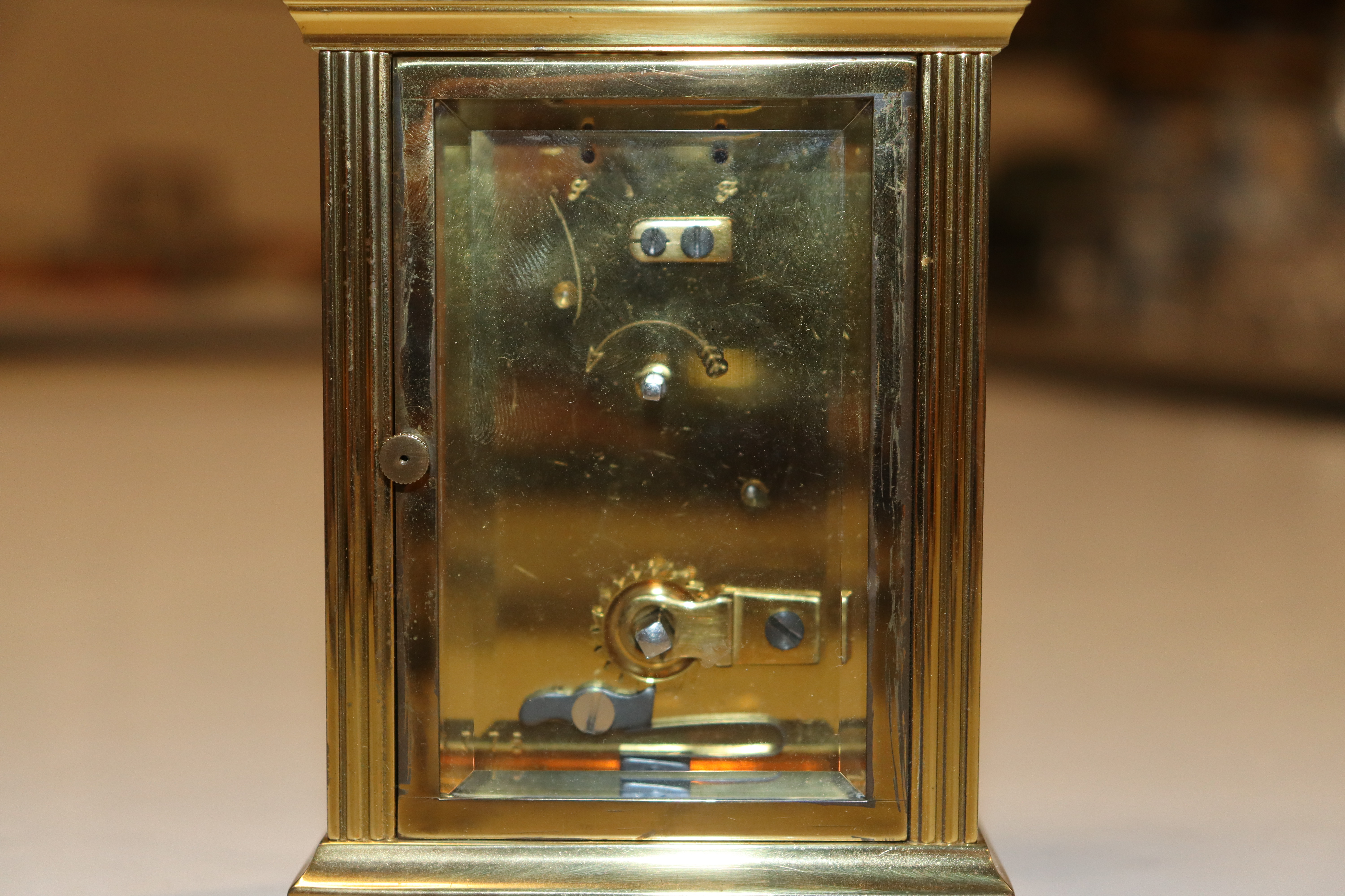 A Mappin & Webb Ltd. brass cased carriage clock - Image 5 of 9