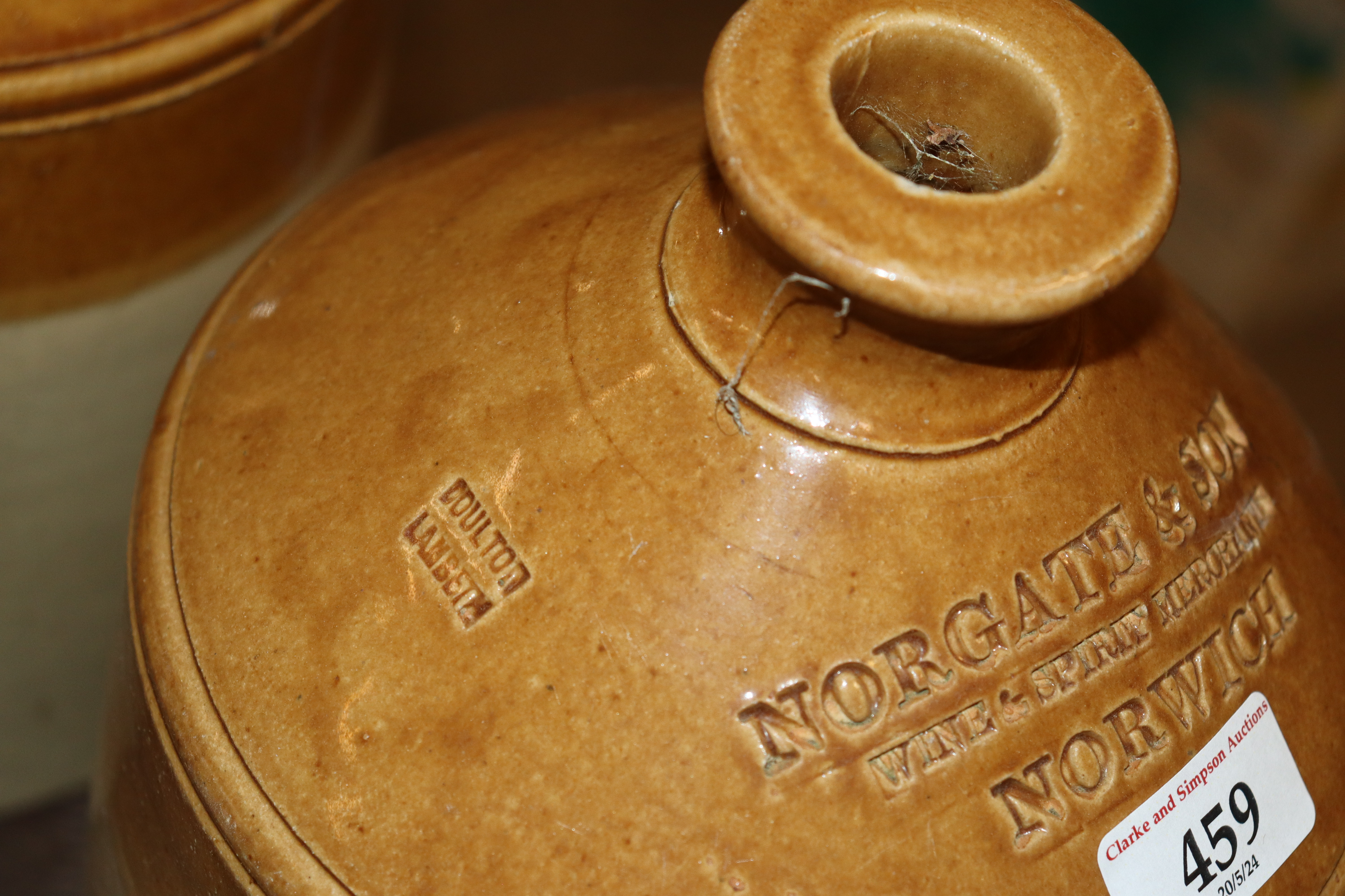 A stoneware bottle for Norgate & Son, Norwich; and - Image 3 of 6