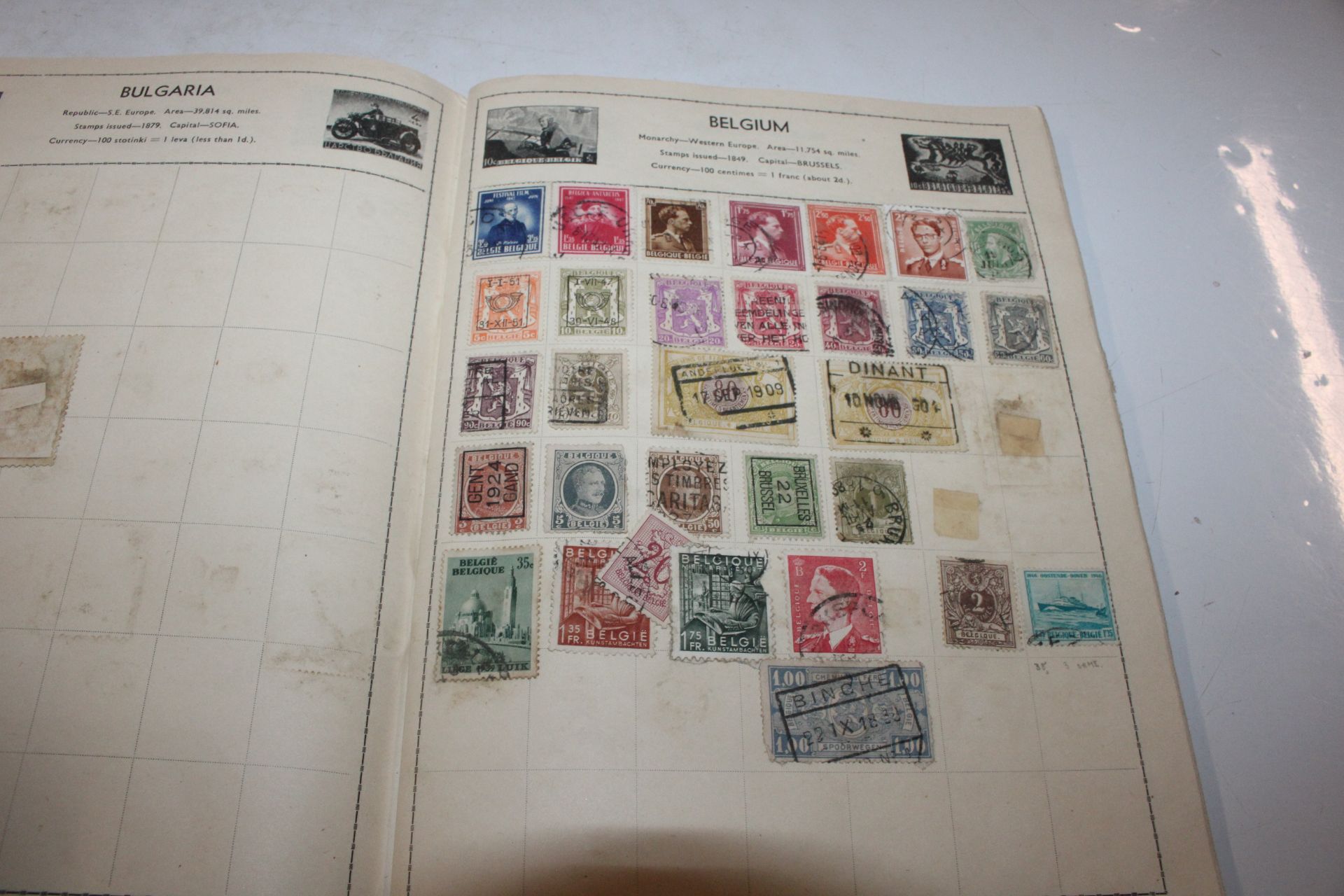 A box containing stamp album, various loose stamps - Image 23 of 26