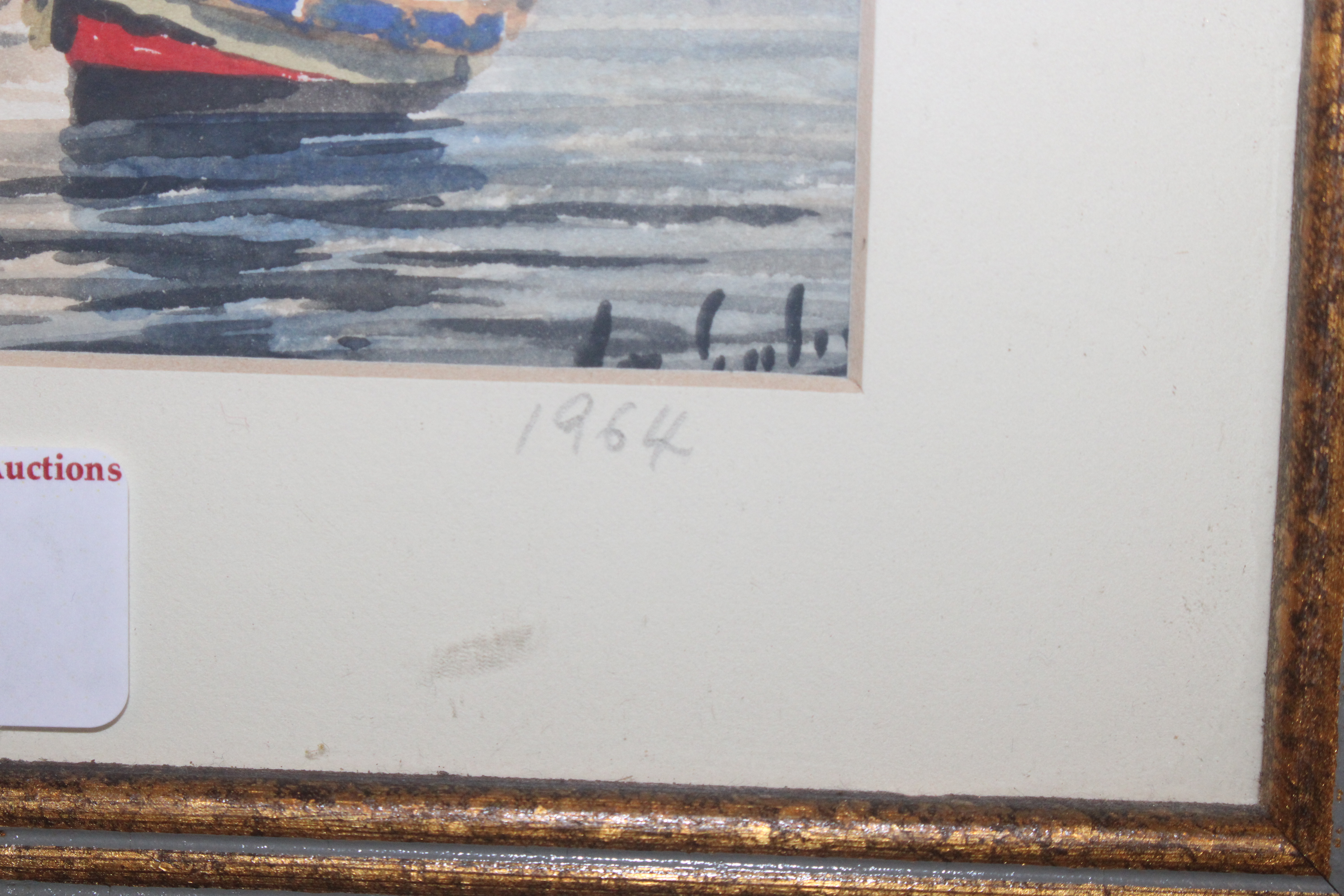 Joseph Galea, watercolour, signed and inscribed st - Image 3 of 4