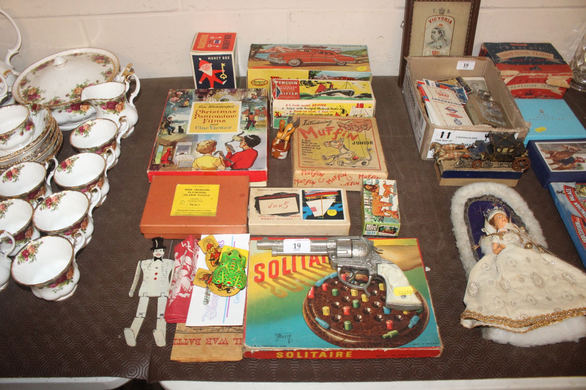 A collection of various children's games and toys