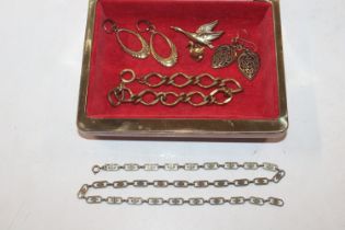 A box containing various Cavendish French jeweller