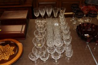A quantity of table glassware to include Stuart We