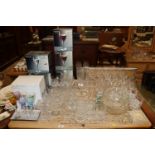 A large quantity of various table glassware to inc