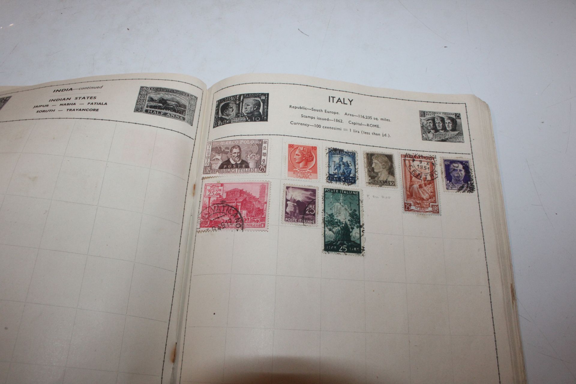 A box containing stamp album, various loose stamps - Image 15 of 26