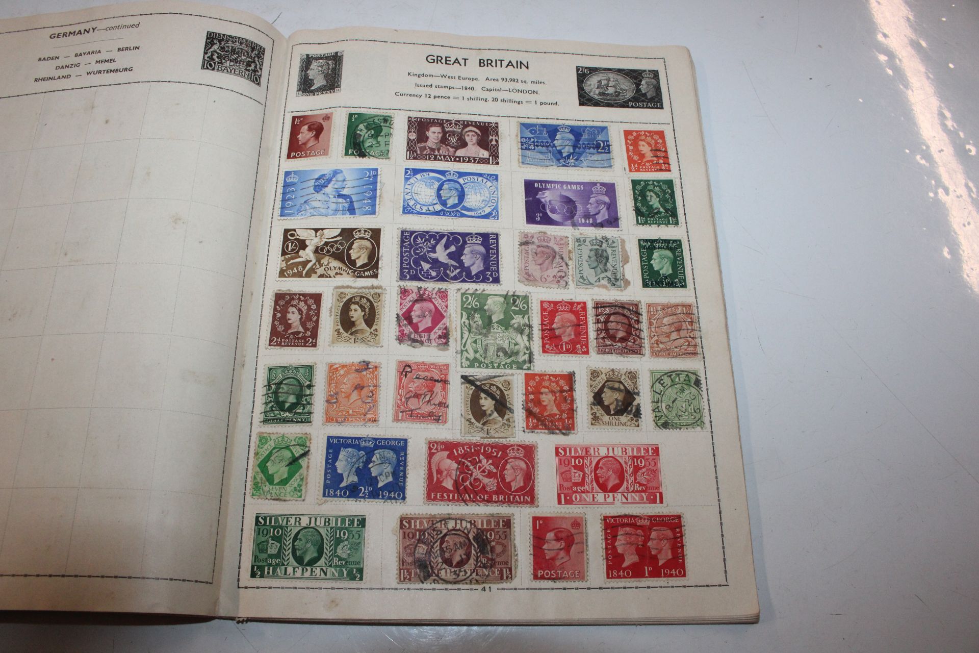 A box containing stamp album, various loose stamps - Image 8 of 26