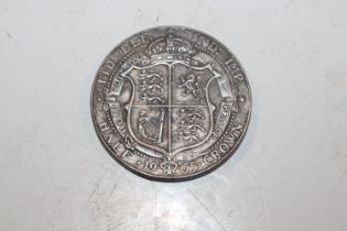 A 1905 silver half crown