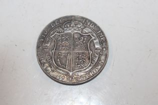 A 1905 silver half crown