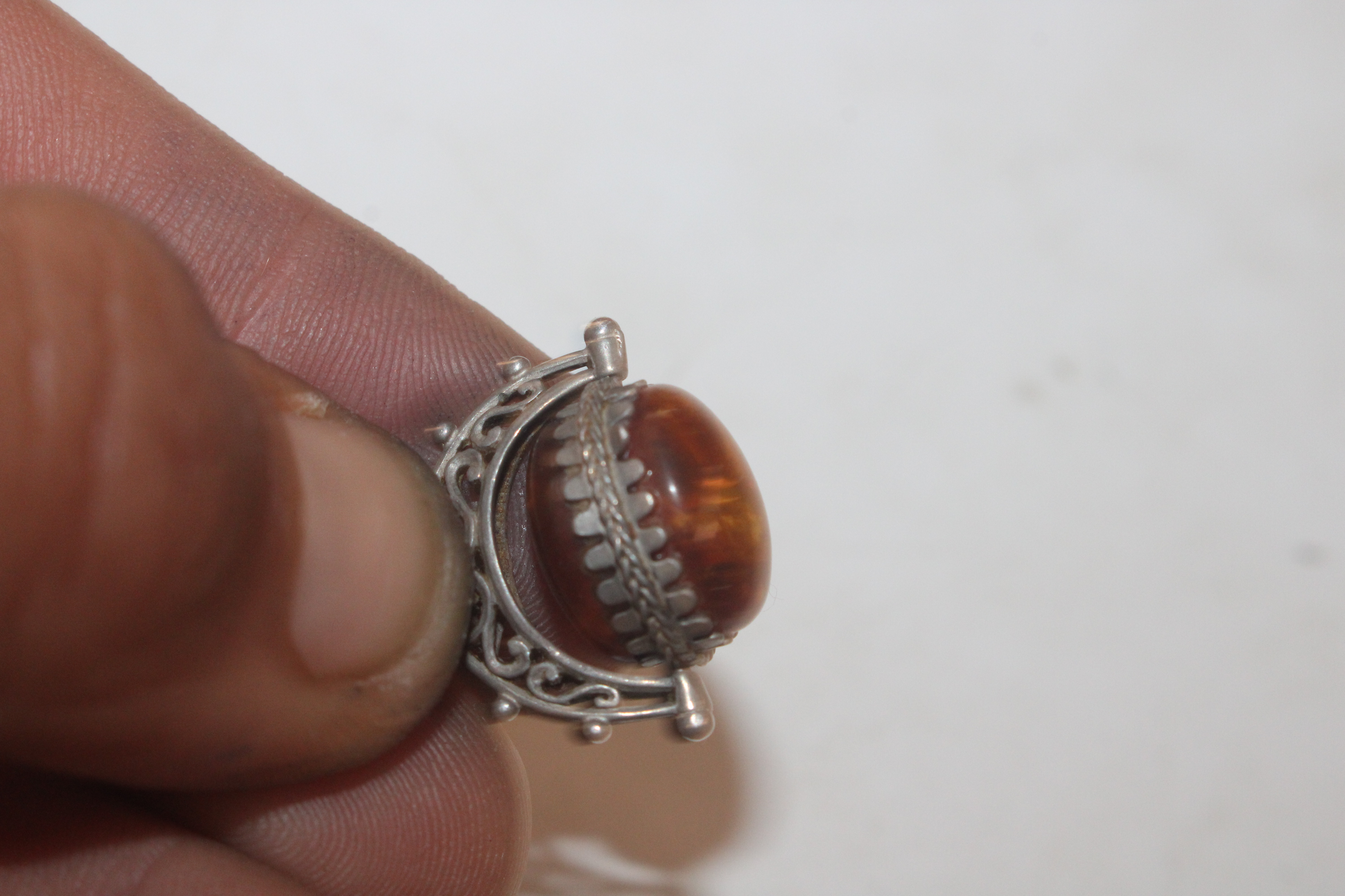 A antique Sterling silver swivel seal pendant; and - Image 4 of 7