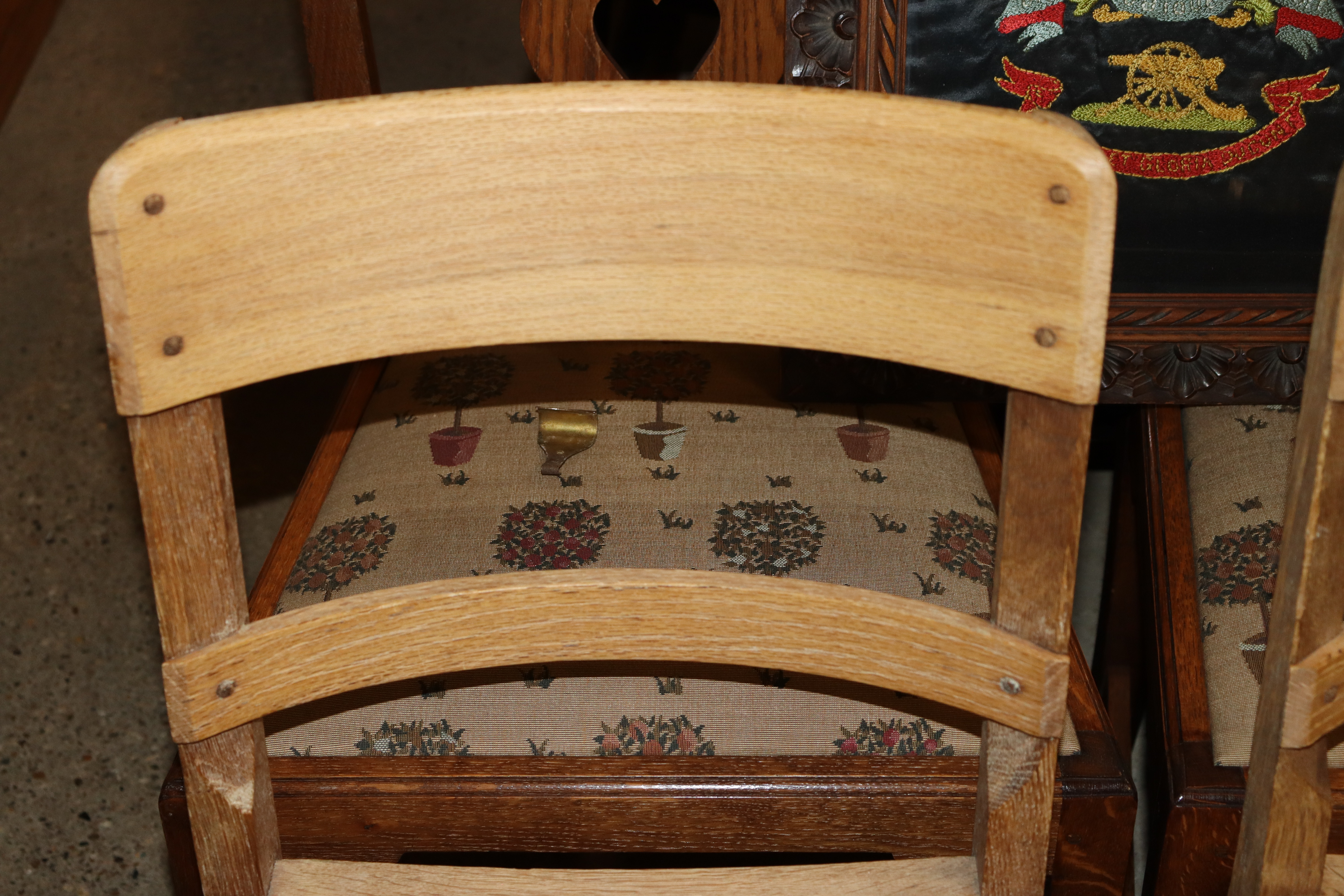 A set of six Heals style dining chairs - Image 2 of 2