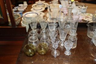 A quantity of 19th Century and later glassware