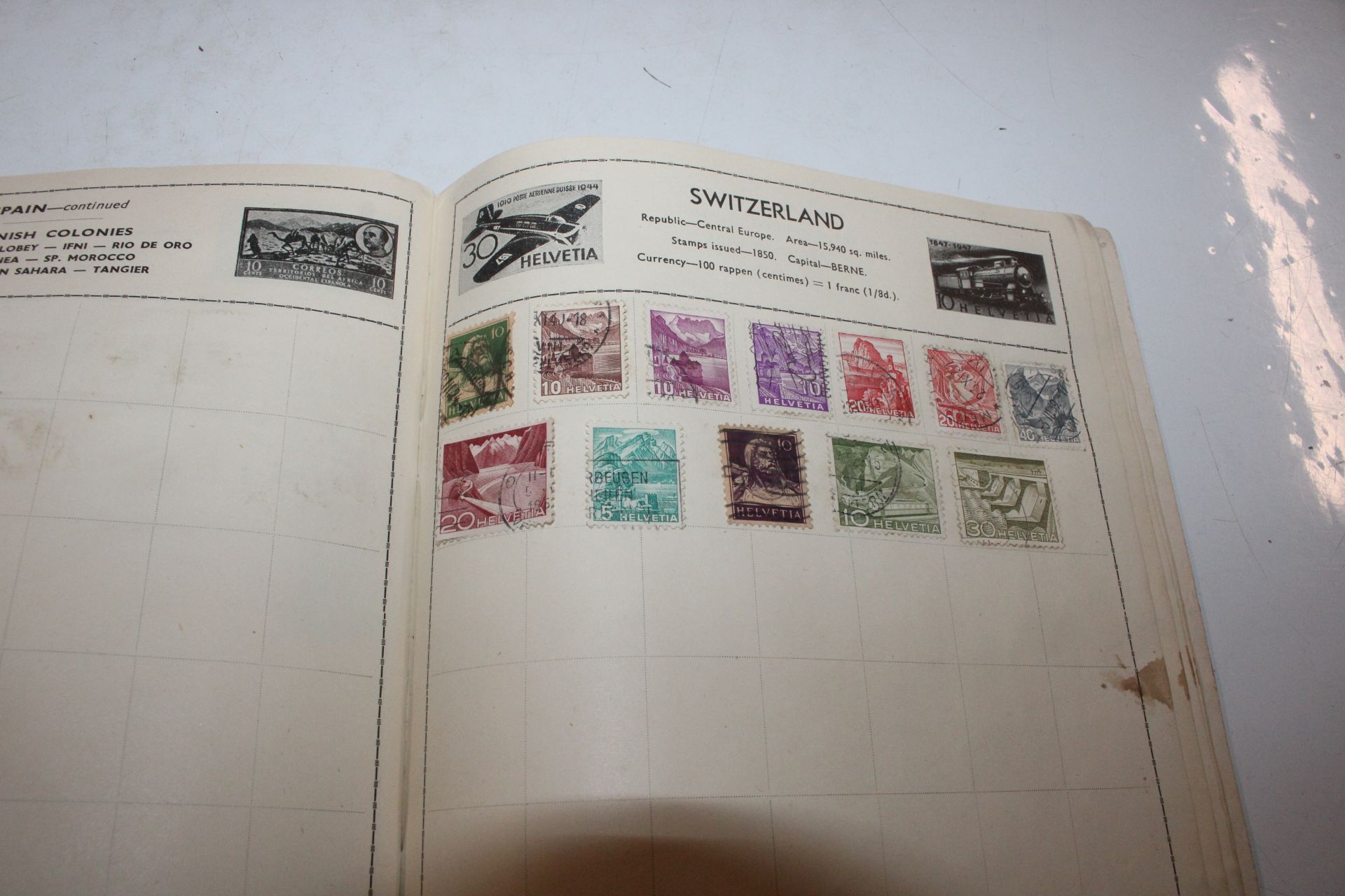 A box containing stamp album, various loose stamps - Image 13 of 26