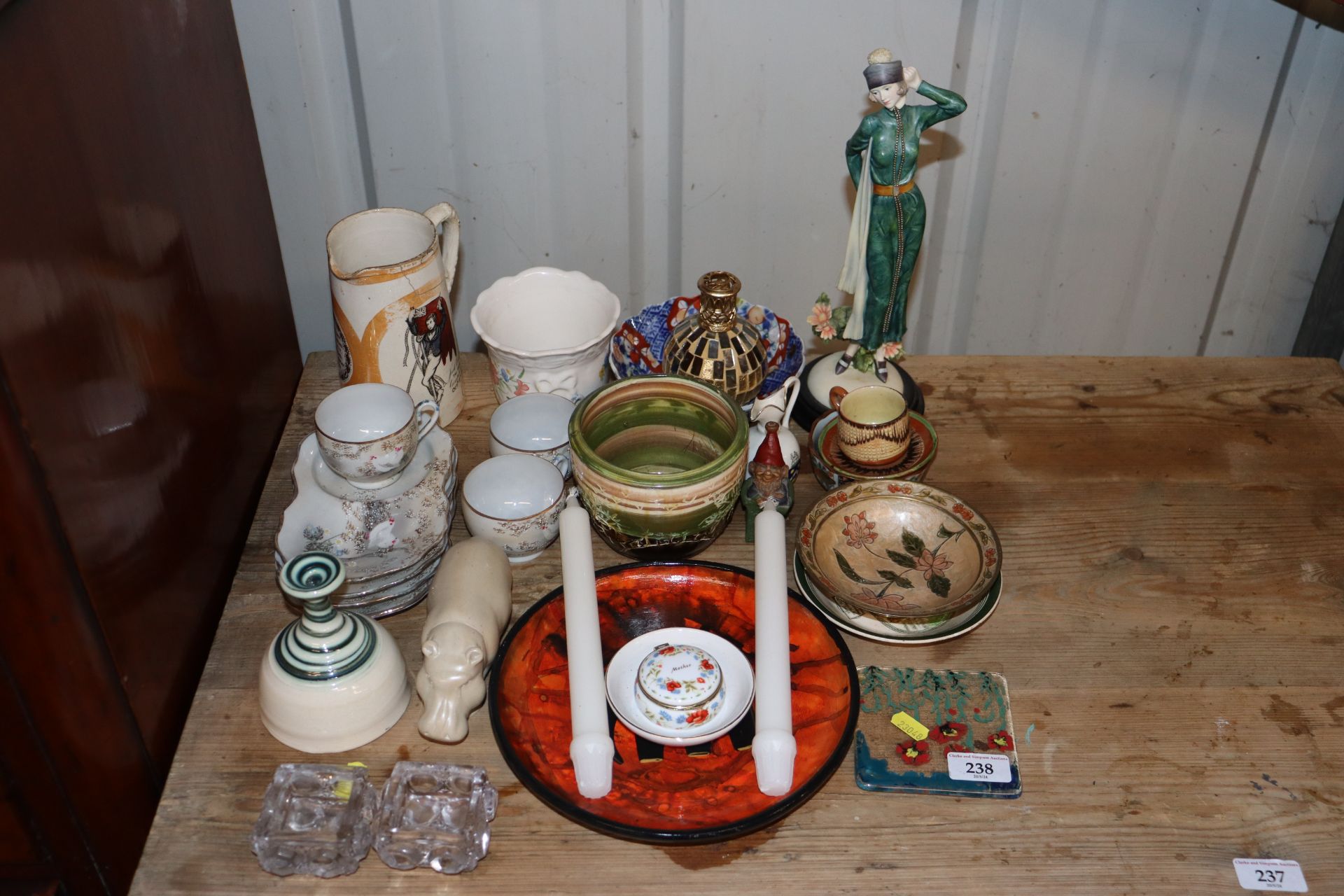 A quantity of various china to include a Jack Craw