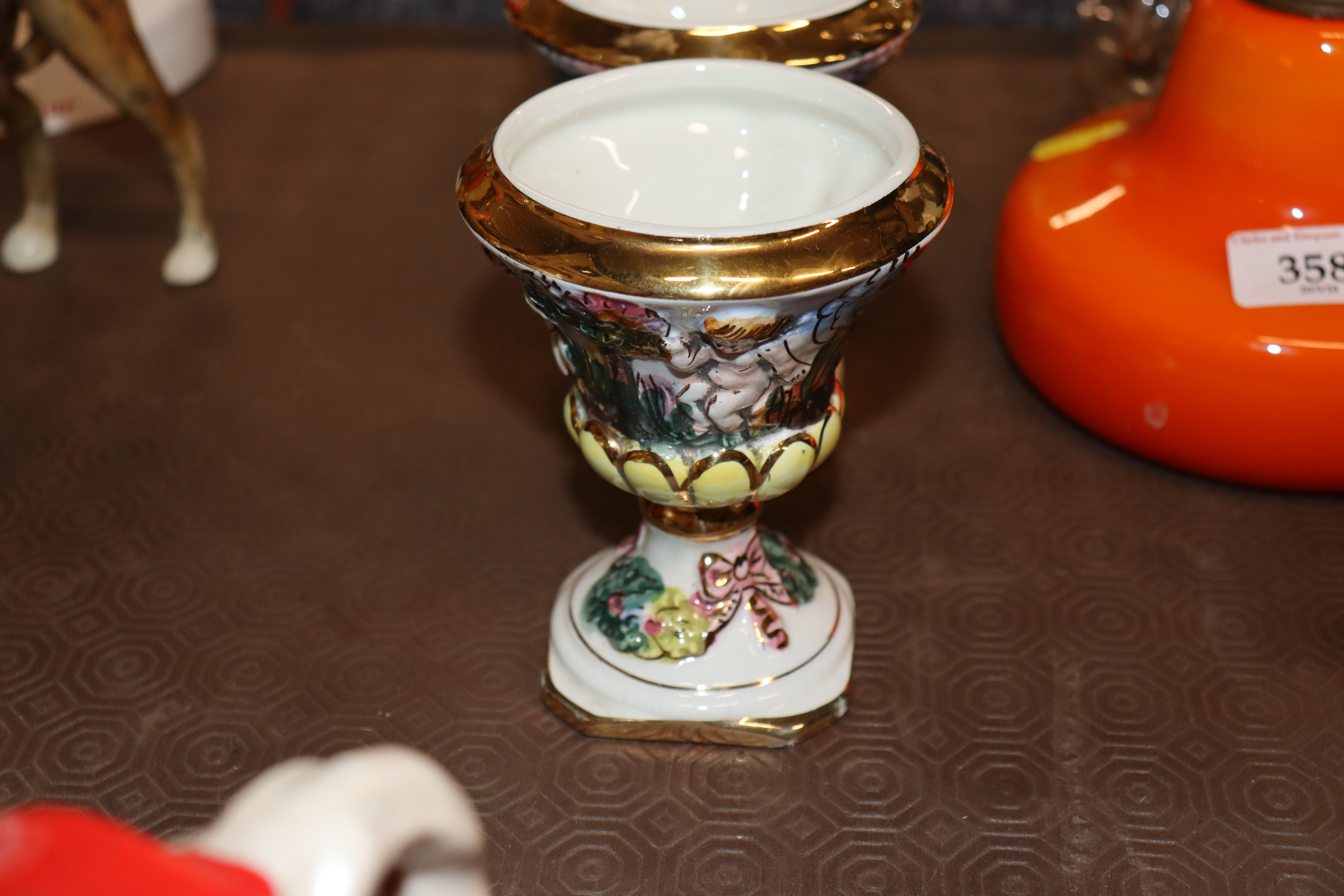 A pair of Saddlers ginger jars; a pair of Italian - Image 4 of 5