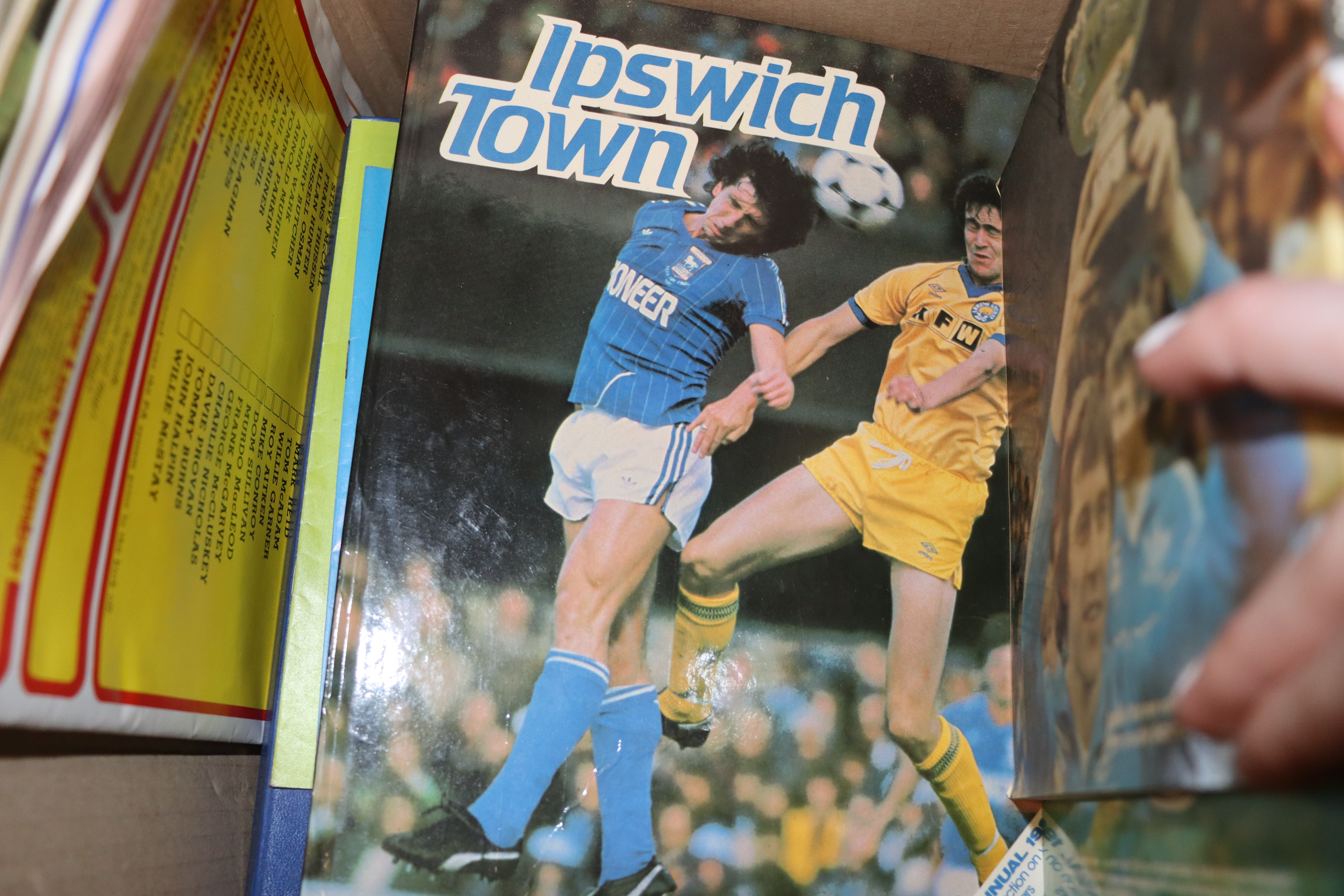 A box containing various Ipswich Town football pro - Image 28 of 32