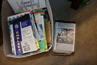 Two boxes of football programmes to include Ipswic