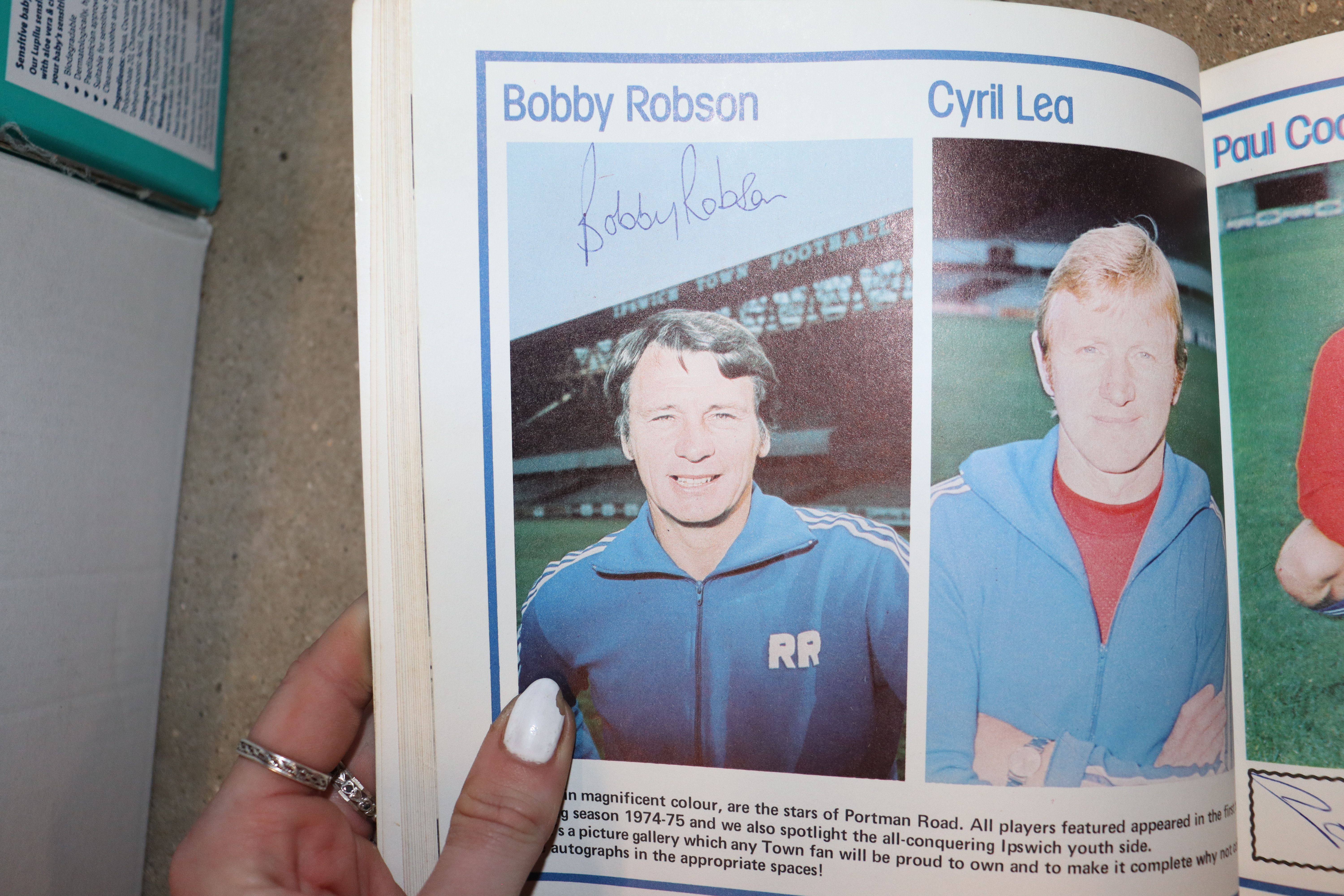 A box containing various Ipswich Town football pro - Image 7 of 32