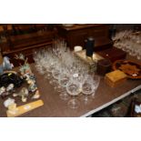 A quantity of table glassware to include Bohemia g