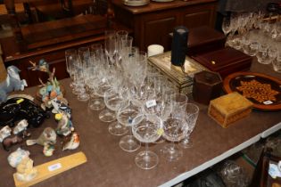 A quantity of table glassware to include Bohemia g