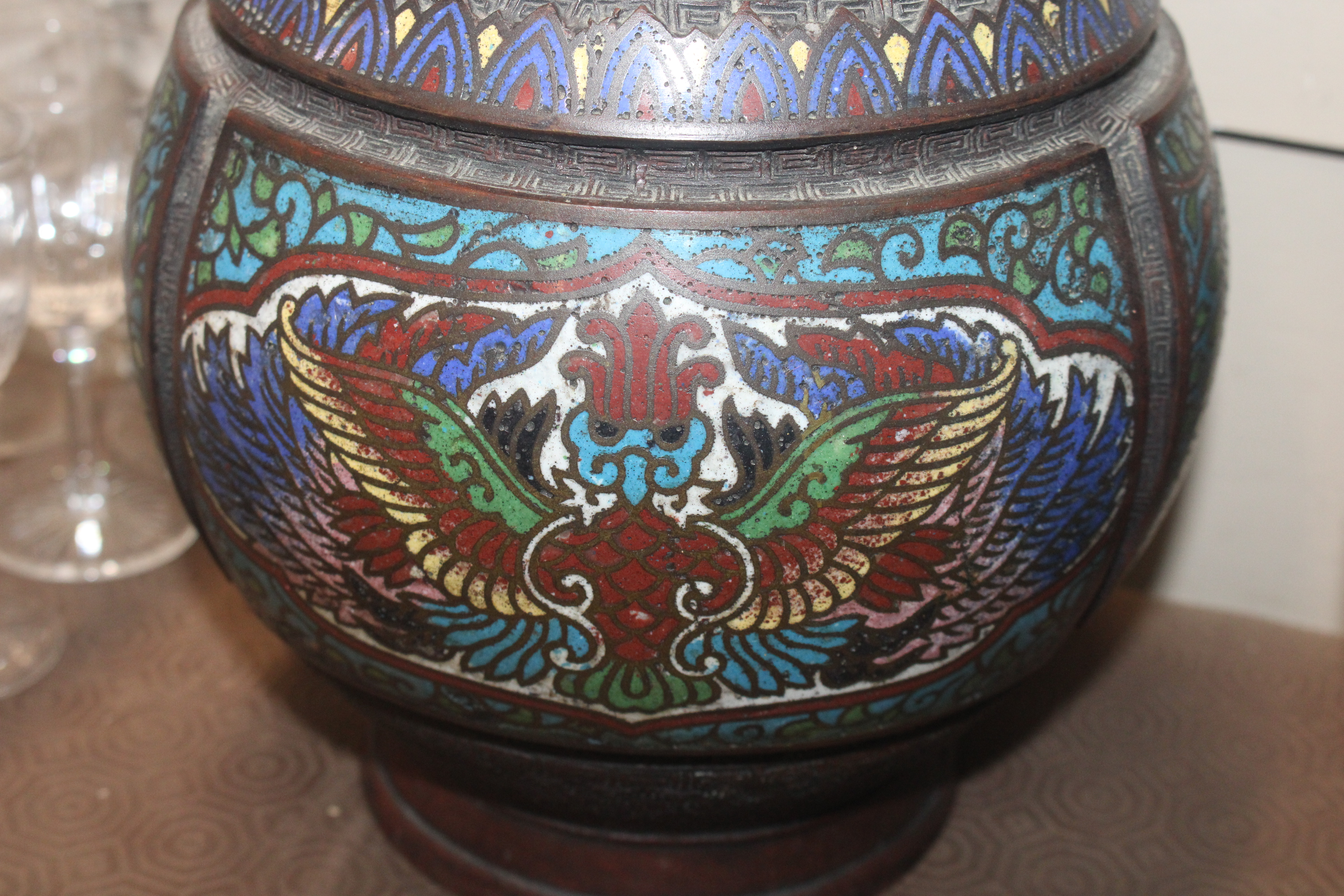 A pair of 19th Century Chinese bronze and cloisonn - Image 3 of 19
