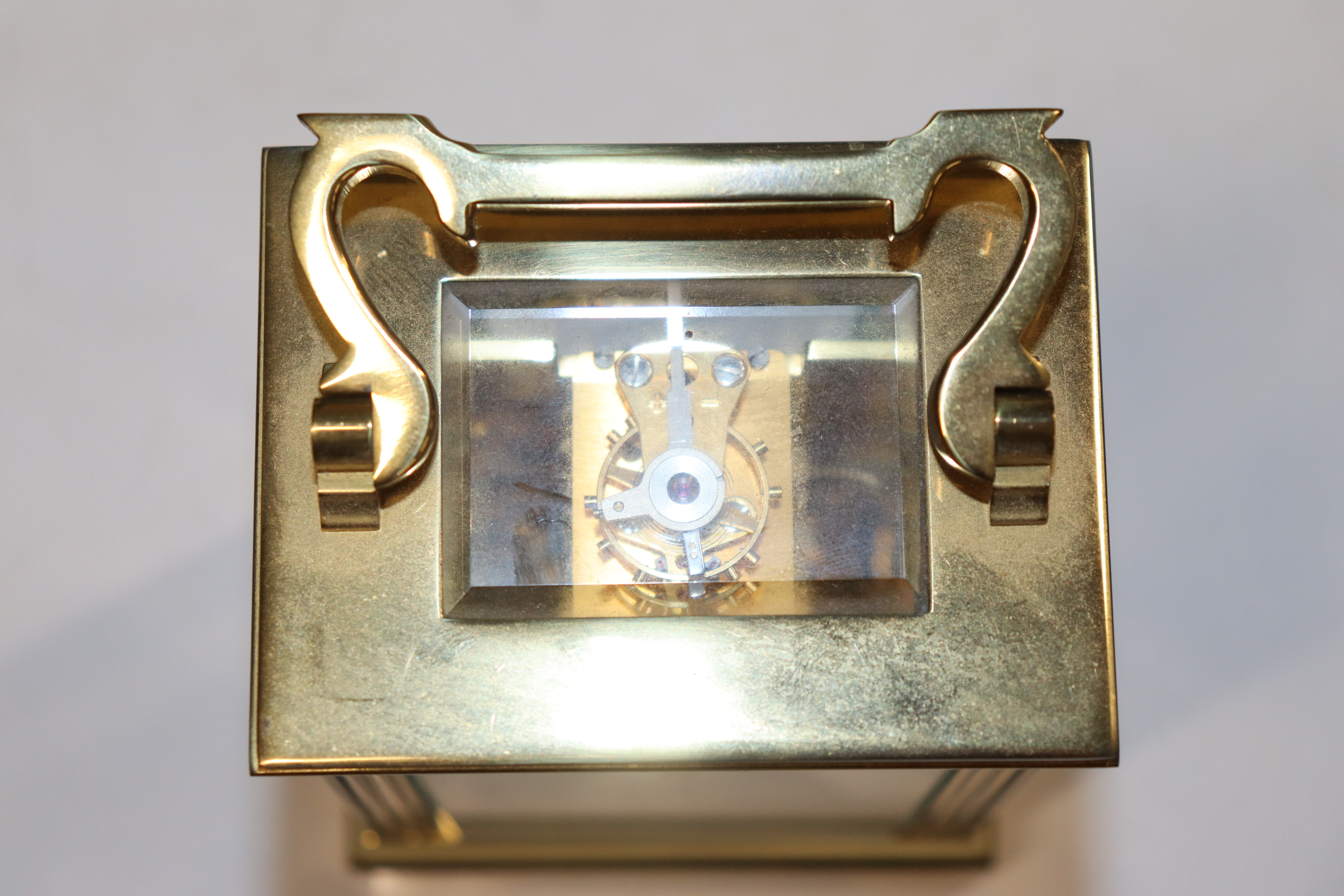 A Mappin & Webb Ltd. brass cased carriage clock - Image 8 of 9