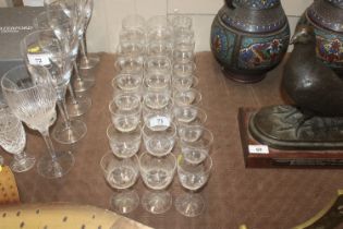 A suite of Edwardian glasses