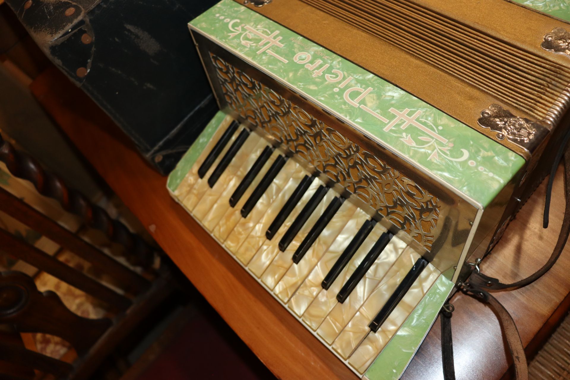 A Pietro German piano accordion in fitted case - Image 4 of 4