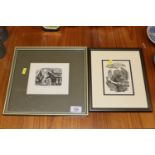 Two framed and glazed engravings by John O'Connor