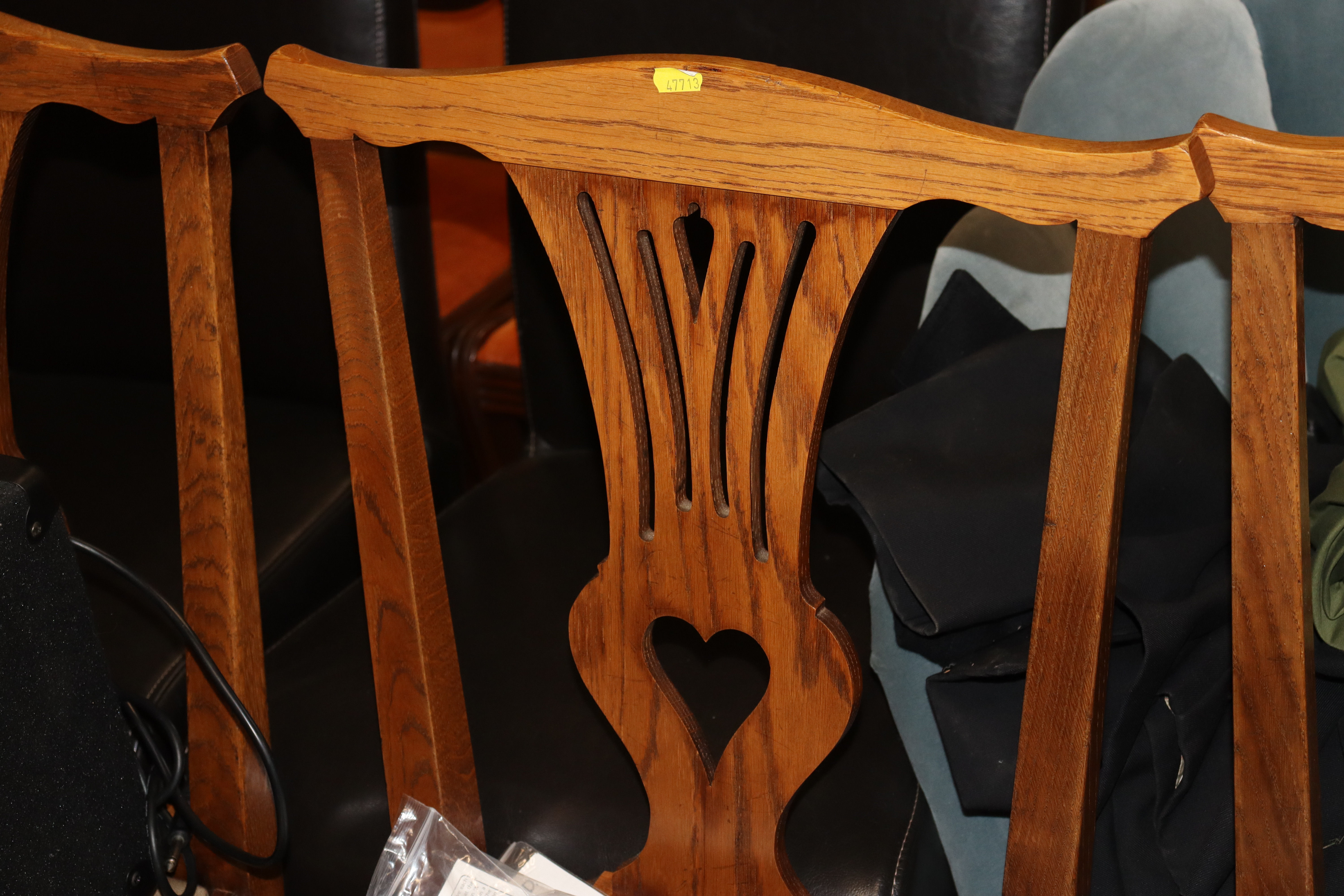 A set of six good quality dining chairs with uphol - Image 2 of 2