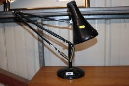 An Angle Poise lamp