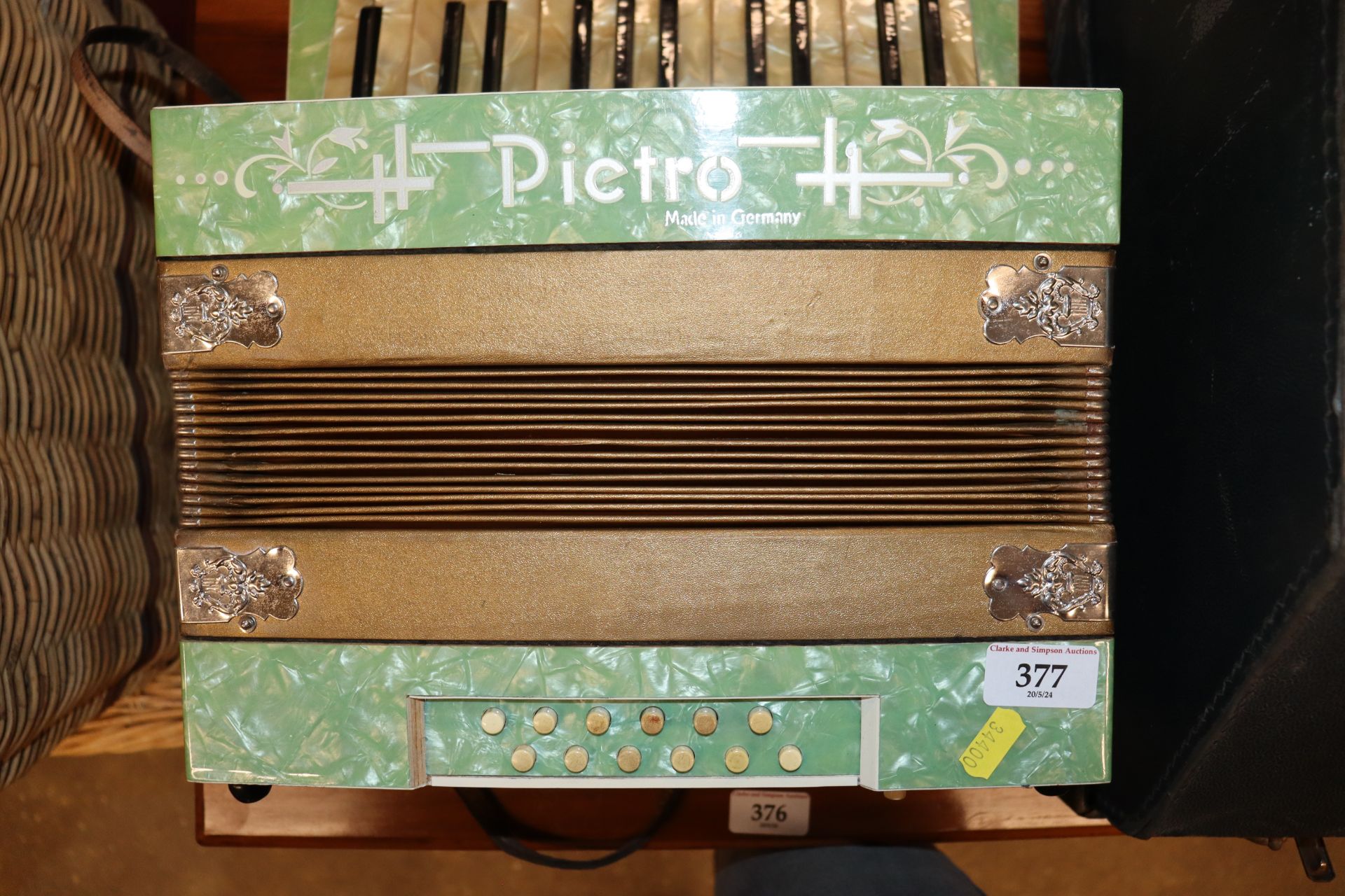 A Pietro German piano accordion in fitted case - Image 2 of 4