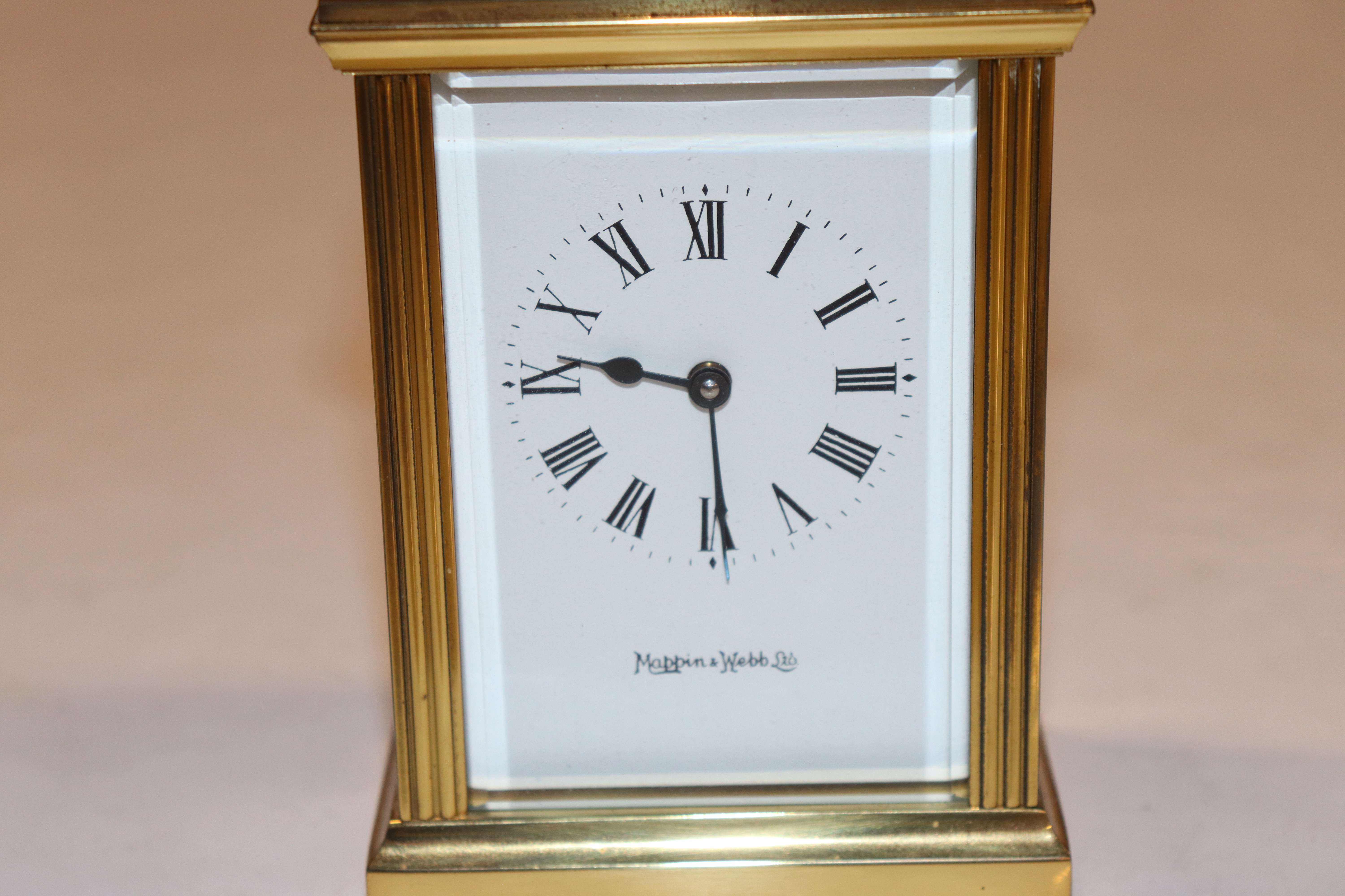 A Mappin & Webb Ltd. brass cased carriage clock - Image 2 of 9
