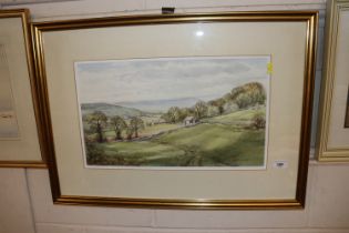 Robert Luckhurst, watercolour "Spring In Dales"