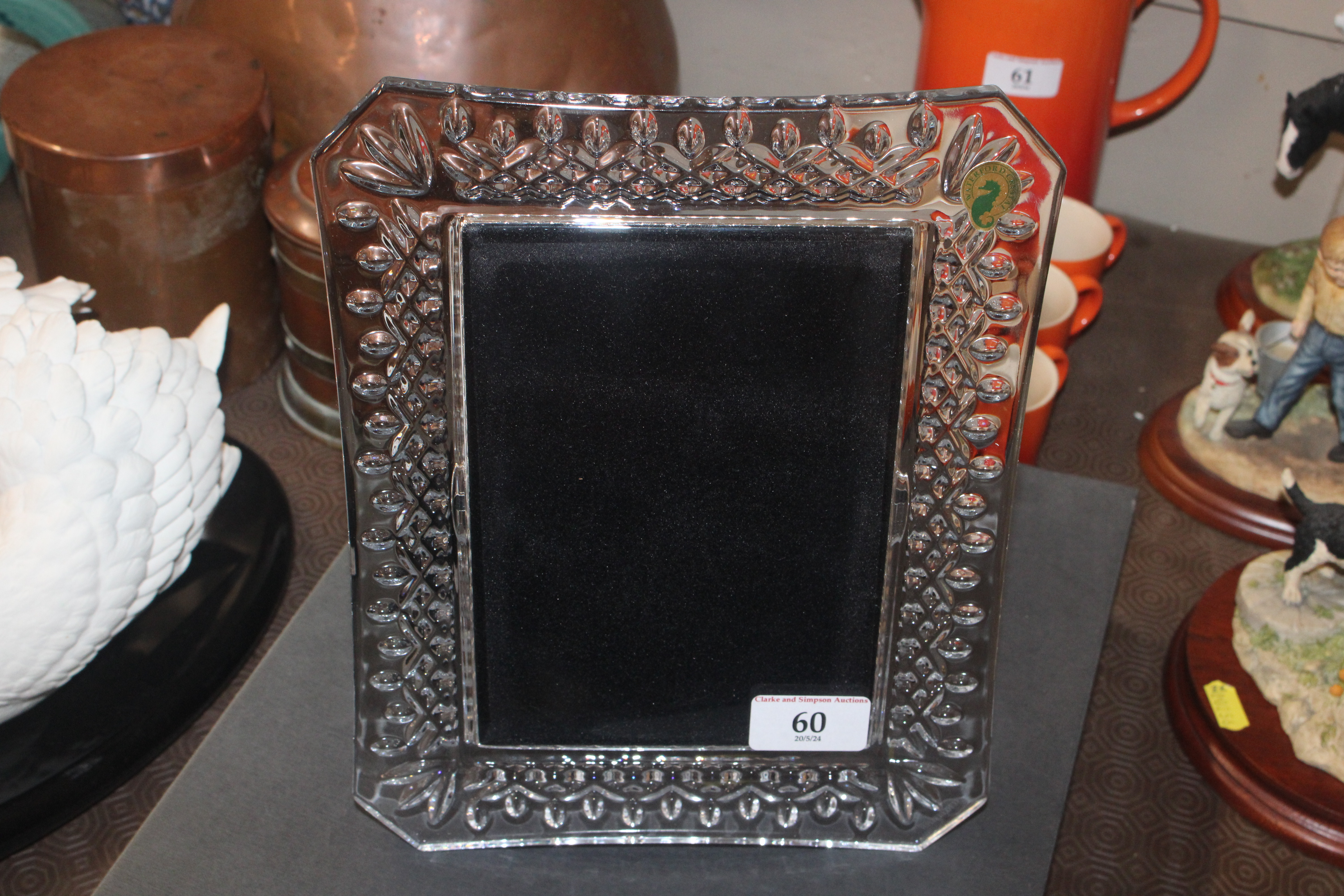 A Waterford crystal Lismore photo frame with origi - Bild 3 aus 6