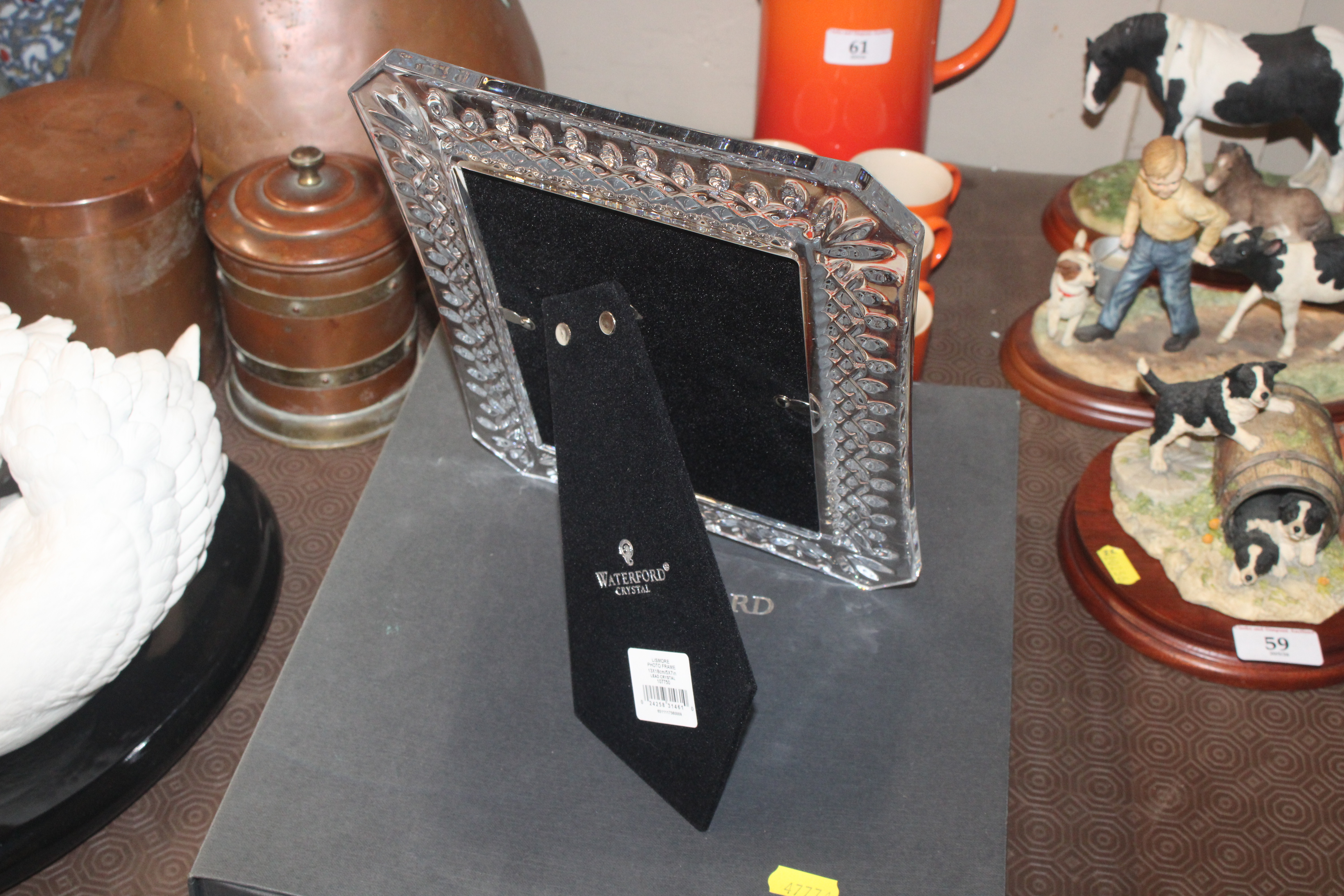 A Waterford crystal Lismore photo frame with origi - Bild 4 aus 6