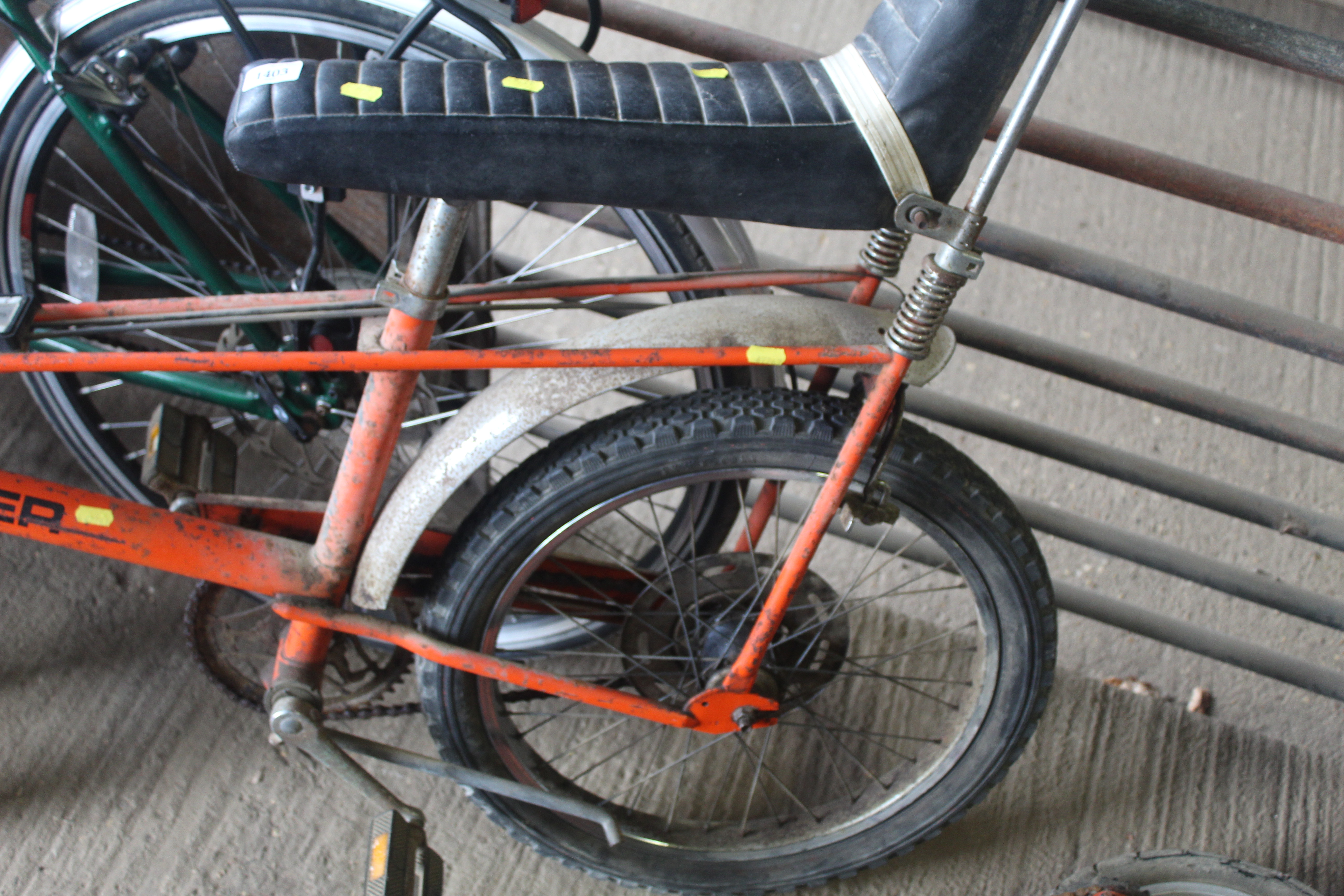 A vintage Raleigh Chopper with 3 speed gears, rear mud guard. - Image 3 of 5