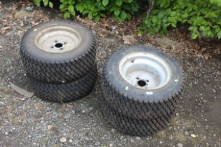 A set of four BKT lG-306 wheels and tyres (23x8.50