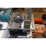 An Erbauer R07W18 electric tile cutter with instru