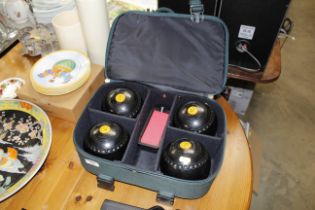 A bowling bag with contents to include four Hensel