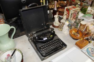 A John G West typewriter