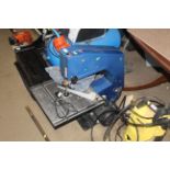 A Draper BS355A 14" band saw with spare cutting ba