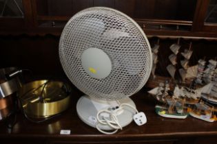 A desk fan