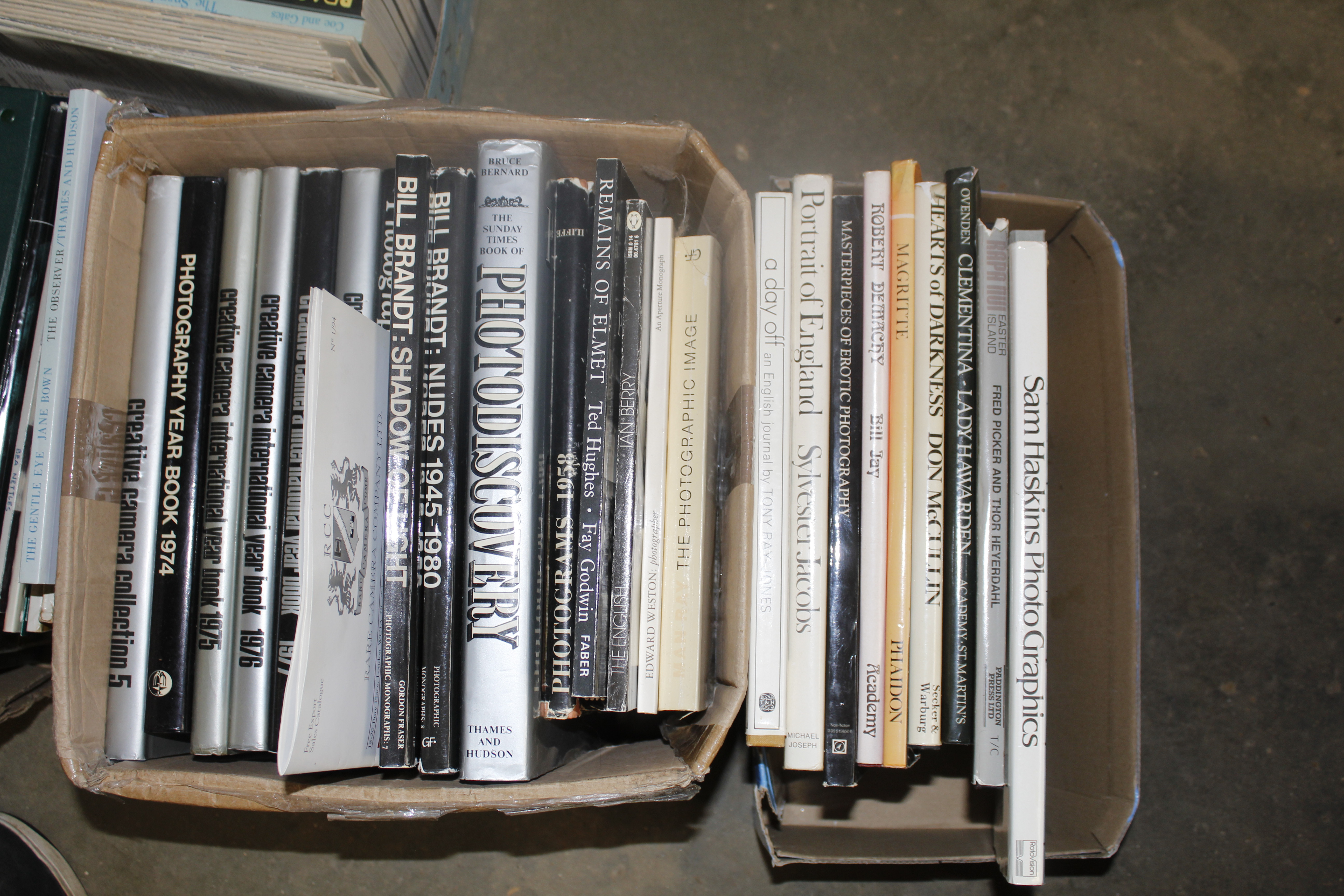 Seven boxes of photography books to include -Sam Haskins, Don Mc Cuilin, Bill Brandt - Image 4 of 10