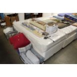 A Myers single divan bed and mattress