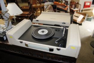 A Crossley portable turntable