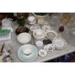 A collection of decorative china to include variou