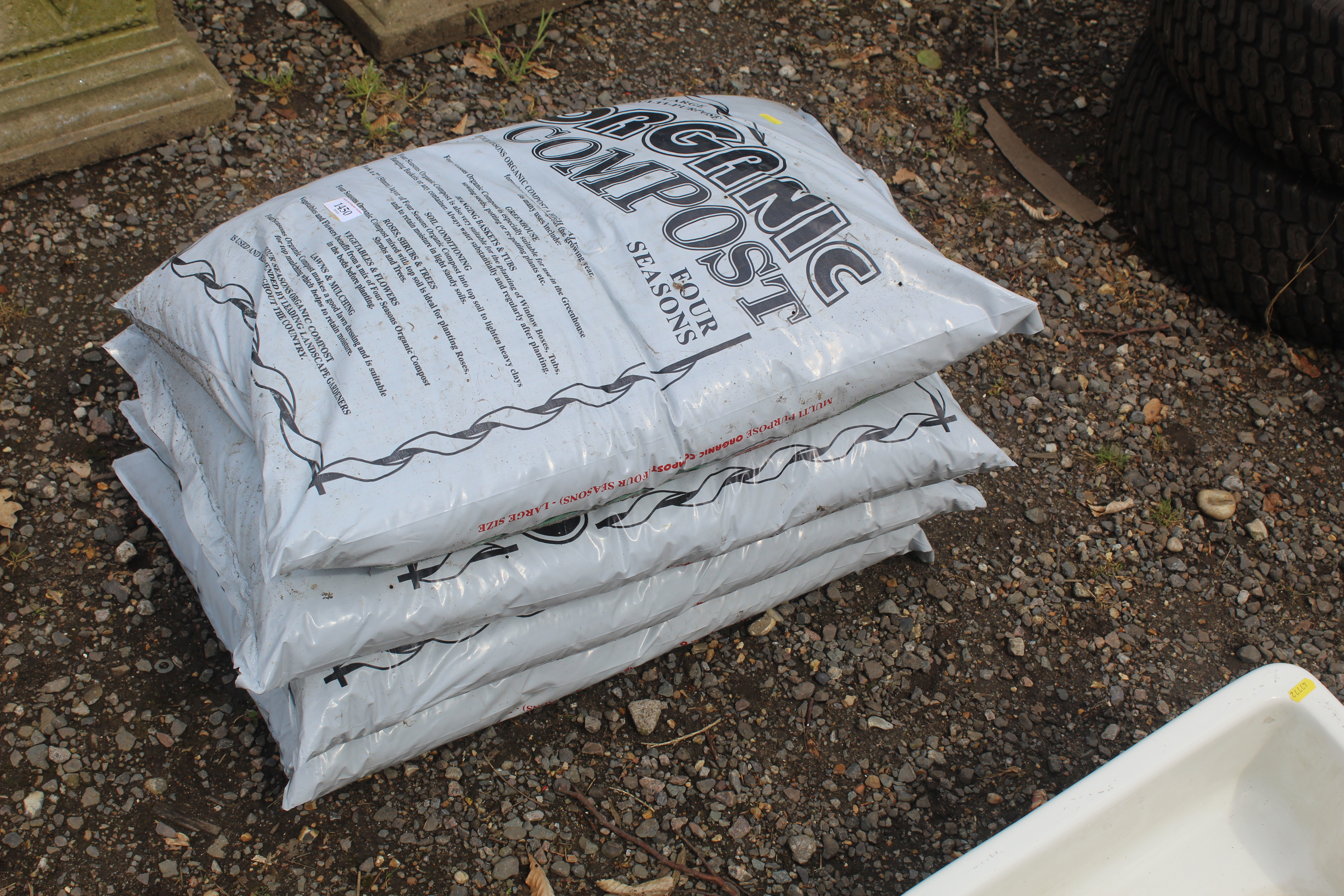 Four bags of organic compost