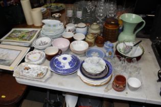 A collection of decorative china to include Wedgwo